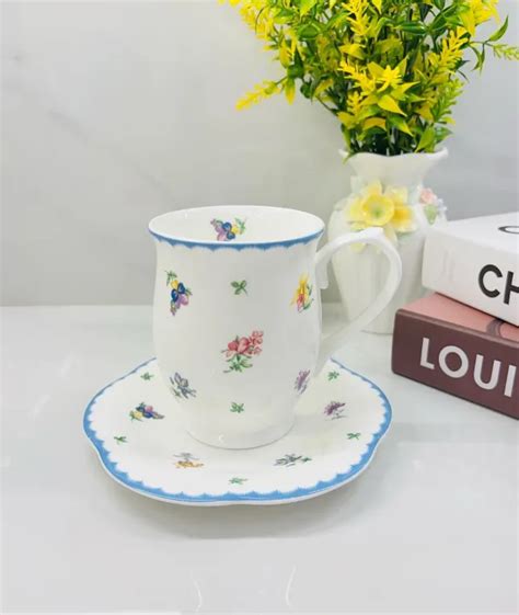 Hankook Eve Fine Bone China Mug And Saucer Lazada Ph