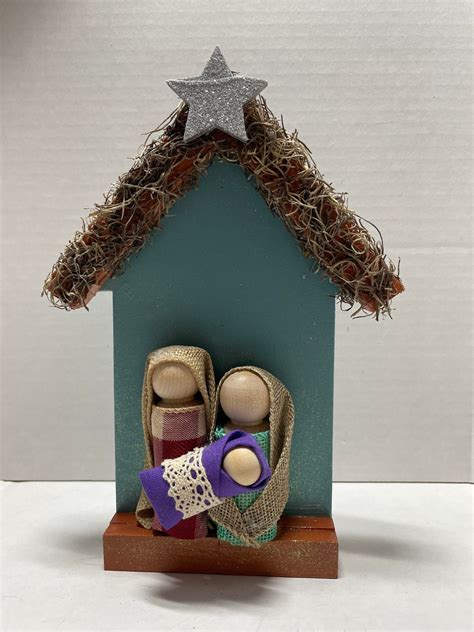 Nativity Set Wooden Nativity Set Nativity Scene - Etsy