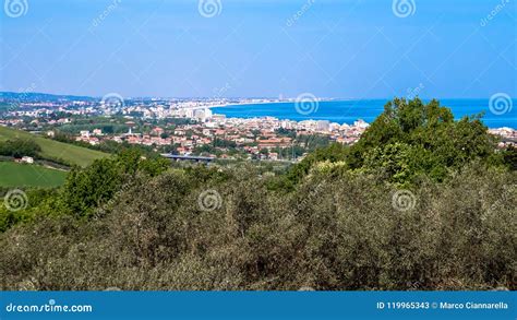 View Of The Riviera Romagnola In Italy Stock Image Image Of Panorama