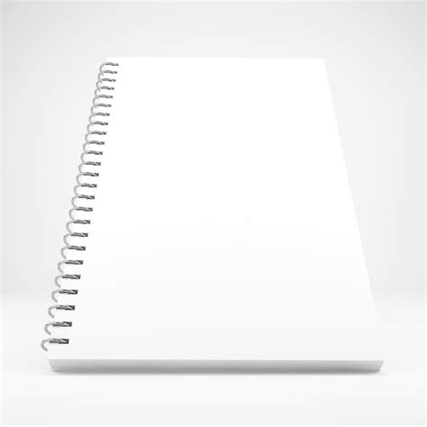 Ilustração 3d Do Caderno Branco Em Branco Foto Premium