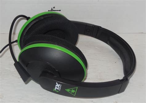 Turtle Beach Ear Force Xl1 Black Green Gaming Headset For Microsoft Xbox 360 Pc