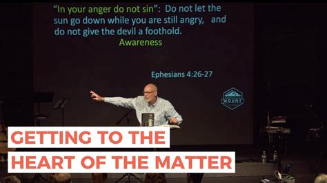 Getting To The Heart Of The Matter Sermon On The Mount Part 4 Youtube