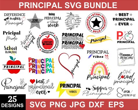 School Principal Svg Teacher Svg Bundle Assistant Principal Back To