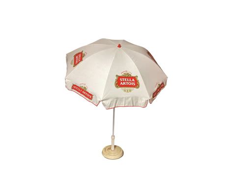 ANCIEN PARASOL BIÈRE STELLA ARTOIS BLANC DE 1999 PAS VERRE PUBLICITAIRE