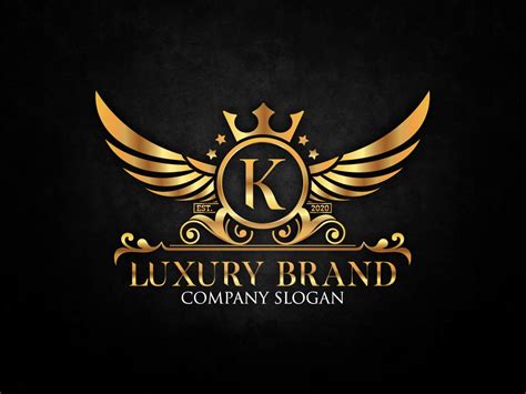 Luxury Gold Logos Elegant Emblem Monogram Luxury Logo Etsy