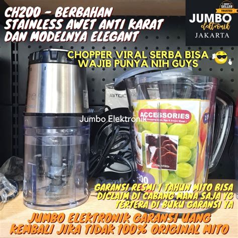 Jual Blender Mitochiba Ch Chopper Ch Mata Pisau Penghalus