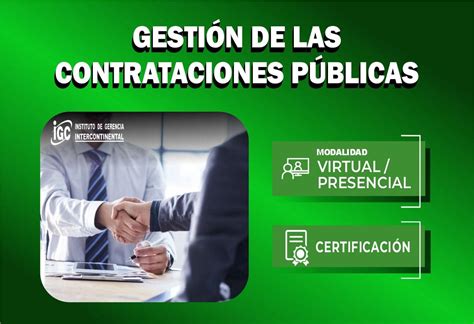 Gestión De Contrataciones Públicas Instituto De Gerencia Intercontinental