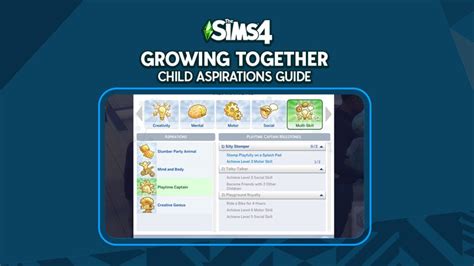 The Sims 4 Growing Together Child Aspirations Guide