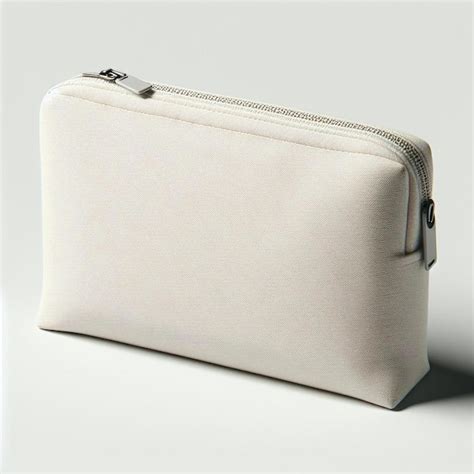 Beige Zipper Pouch Premium Ai Generated Image