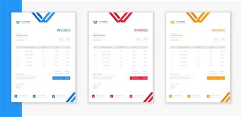 Premium Vector Professional Modern Corporate Invoice Template A