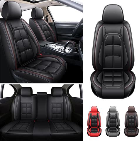 Joyoto Waterproof Car Seat Covers Fit For Nissan Kicks 2018 2024 Full Set Pu Leather