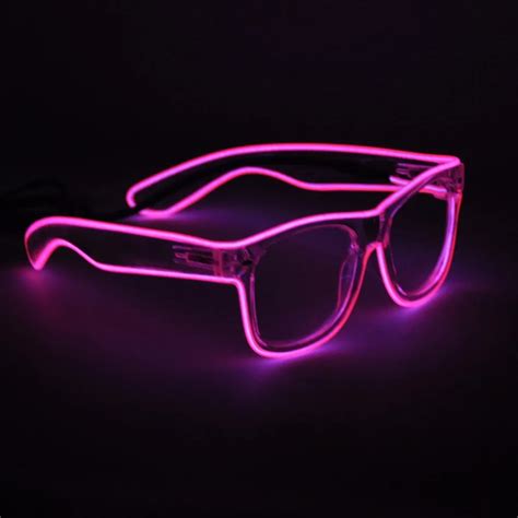 Light Up Neon El Wire Rave Glow Led Sunglasses Light Costumes