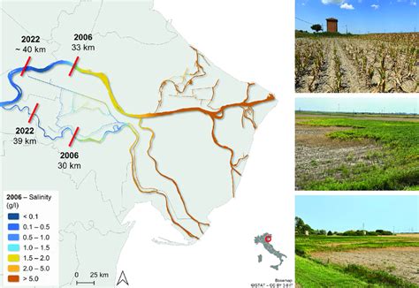 Saltwater Intrusion In The Po River Delta During The Two Major Droughts