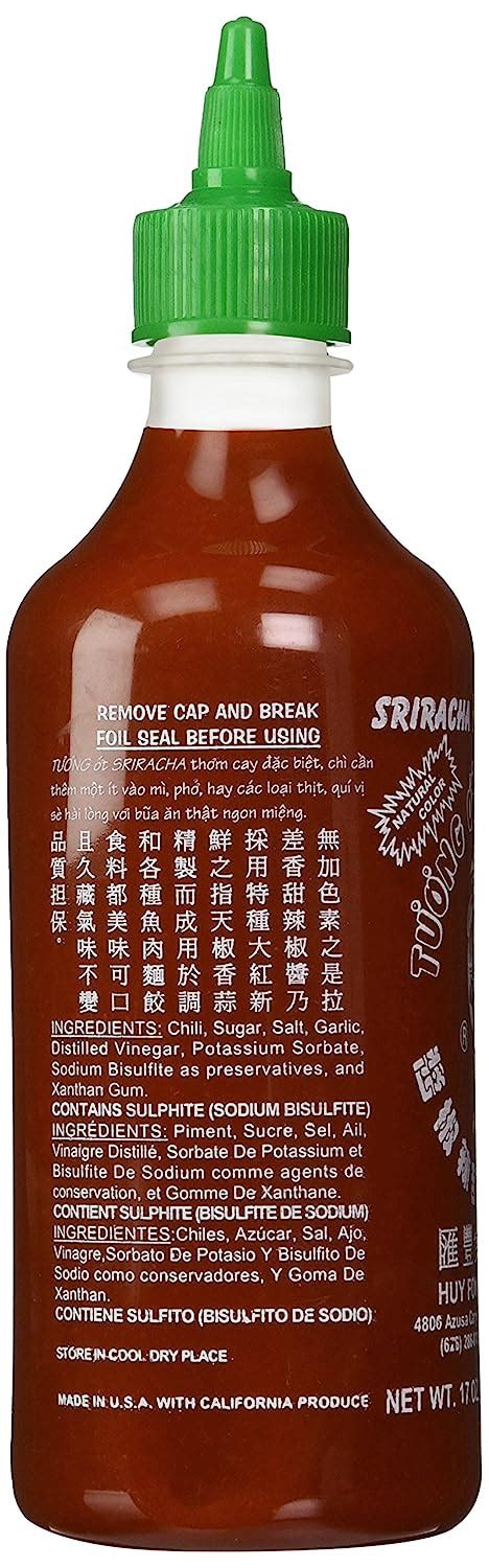 Huy Fong Sriracha Salsa De Chile Picante Peso Neto 17oz Paquete De 3