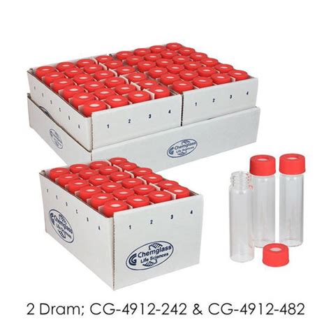 Cg Shelf Packs Reaction Vials Pressure Relief Borosilicate