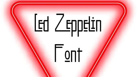 Led Zeppelin Font Free Download