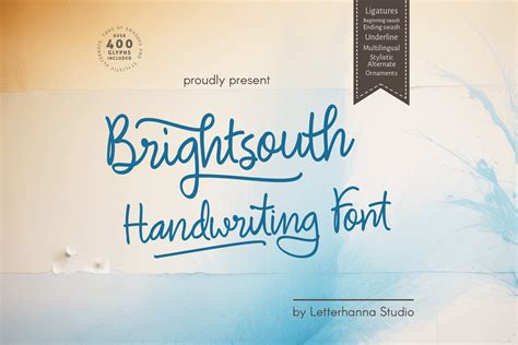 Brightsouth Font By Letterhanna Creative Fabrica