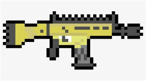 24 Pixel Art Gun Transparent Sinobhishur