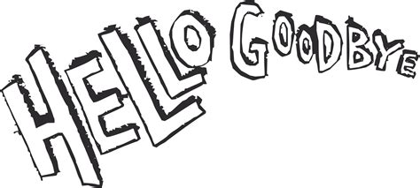 Hello Goodbye Clip Art