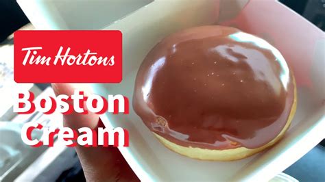 Tim Hortons Boston Cream Donut Youtube