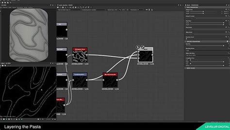 Substance Designer意大利面材质高级案例教学 Aboutcg视频教程