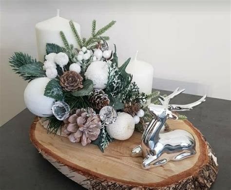 Diy Kerststukje Maken Op Een Boomschijf Artofit