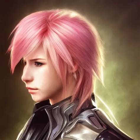 A Head And Shoulders Portrait Of Lightning Farron From Stable Diffusion