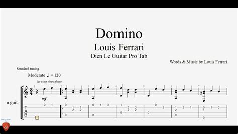 Domino Louis Ferrari Guitar Tutorial Tab Youtube