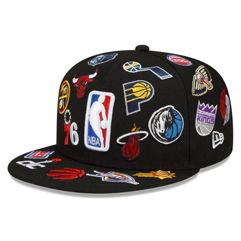 NBA Exclusive New Era ALL-OVER 59Fifty Fitted Hat - Black – DREAMS H2H