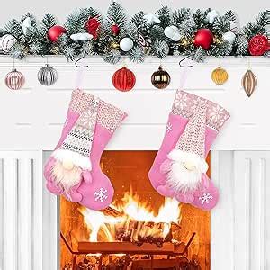 VDSOW Calcetines Navidad Chimenea Personalizado Calcetines Navideños