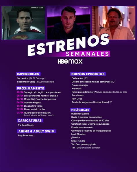 HBOMAXNewsLA On Twitter Los Estrenos De La Semana Disponibles Ahora