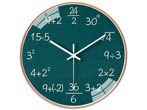 Math Wall Clock — Tools and Toys