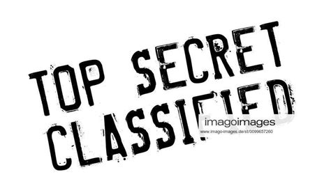 Top Secret Classified Rubber Stamp Grunge Design With Dust Scratches