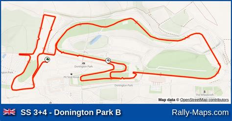 SS 3 4 Donington Park B Stage Map Donington Park Rally 2022