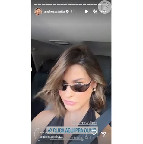 Foto Andressa Suita Pediu Para Seus Seguidores Escutarem Gusttavo Lima