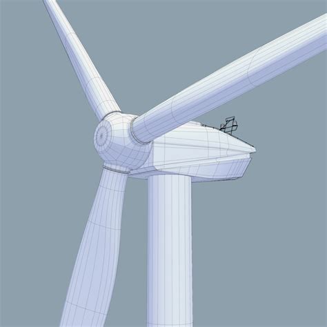 Photorealistic Wind Turbine 3d Model