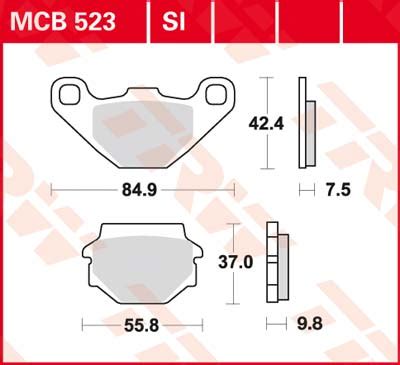 Set Placute Frana Trw Mcb Si Aprilia Pegaso Dinli Dl Husqvarna