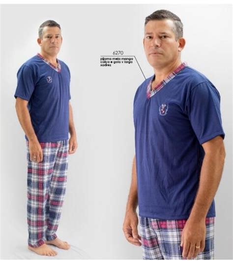 Comprar Pijama Masculino De Manga Curta E Cal A R Kalu Moda