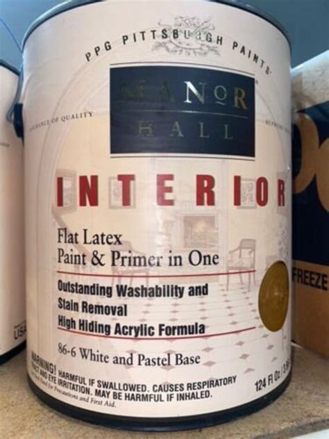 Gallon Ppg Manor Hall Flat Latex Paint Primer In One Etsy