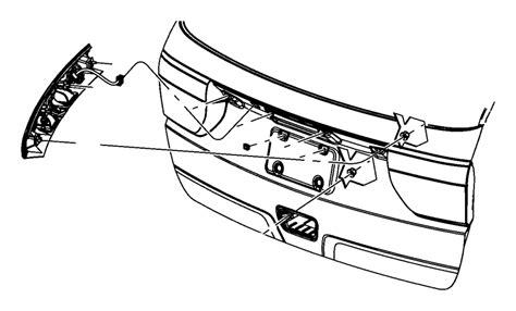 Dodge Durango Liftgate Finish Panel Lower W Rear Camera W Keyless