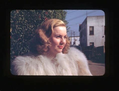 Deanna Durbin 1940s Glamour Pose Fur Coat Original 35mm Camera