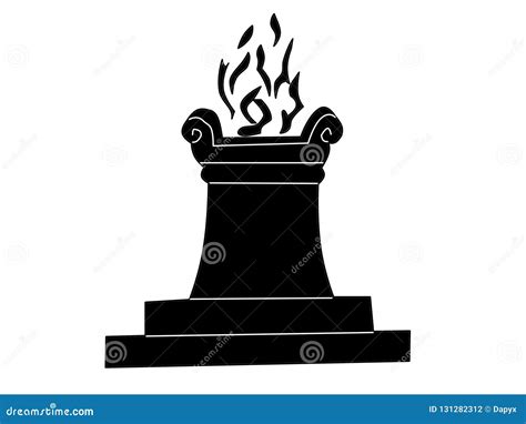 Ancient Altar Dark Silhouette Stock Photo - Illustration of background, silhouette: 131282312