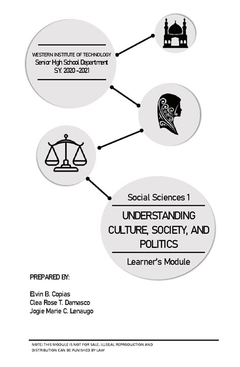 Ucsp Module 1 Grade 12 Understanding Culture Society And Politics Western