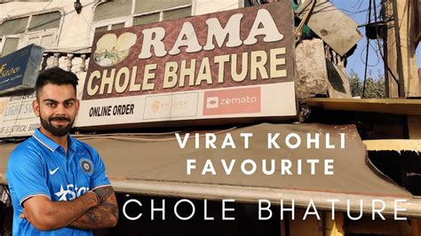 Virat Kohli Favourite Chole Bhature Rama Ke Chole Bhature Rajouri