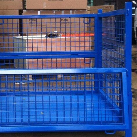 Galvanized Mild Steel Folding Metal Welded Storage Cage Collapsible