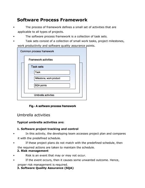 What Is Process Framework In Software Engineering Design Talk