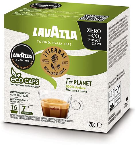 Lavazza A Modo Mio Tierra Bio For Planet Eco Caps Coffee Capsules