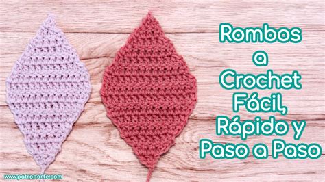 Teje F Cil Y R Pido Rombos A Crochet Paso A Paso Youtube