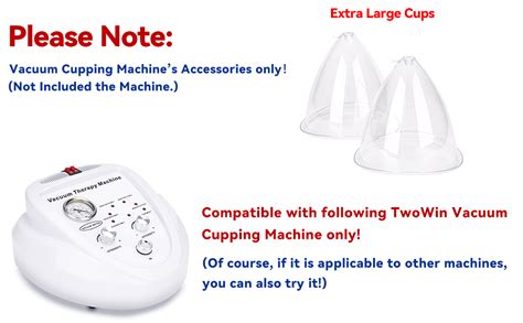 Amazon TwoWin 1500ML Vacuum Therapy Machine Cups For Butt Lifting