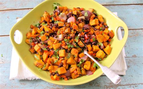 Sweet Potato And Black Bean Salad Parade